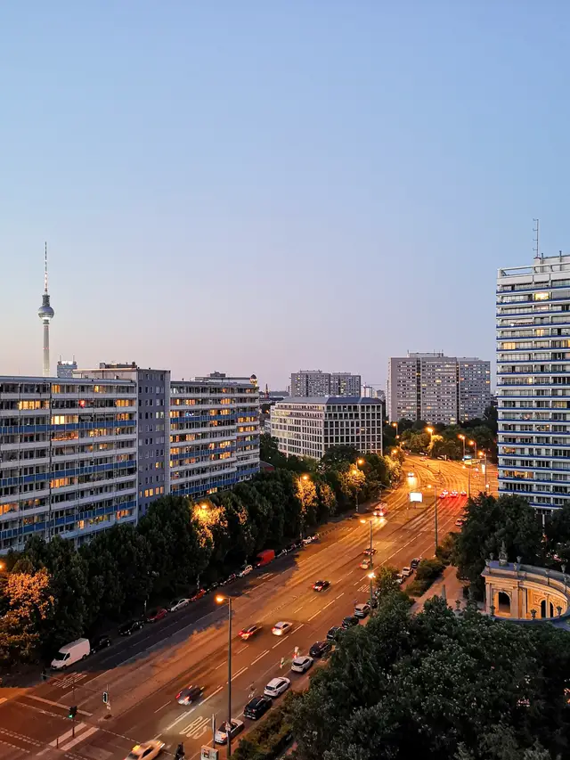 View from the apartment over Berlin