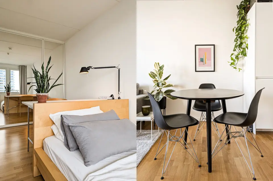 Bedroom and dining area